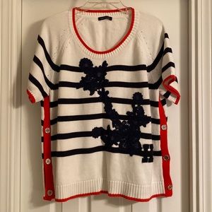 XL Tommy Hilfiger Striped anchor thick Knit Top